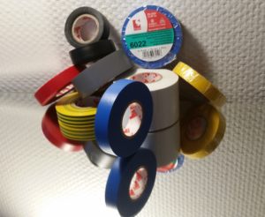 Scapa isolasjonstape, kaneltape, elektrikertape.
